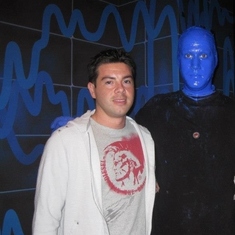 David & Blue Man
