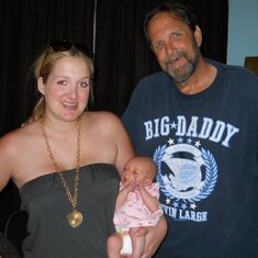 David and his daughter Courtney with his granddaughter Harlow
