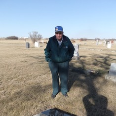 Dave at Cemetery