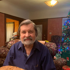 Dave at Dan & Ceci's house - Christmastime 2019