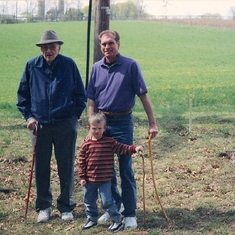 Three Generations - Ira H. Kauffman, David E. Kauffman and Jaxon David Rollins.