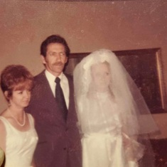 This is my mother and my daddy on my wedding day 