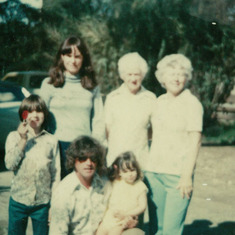 1970s with Claire, Jessie, Loray, Chris and Trin
