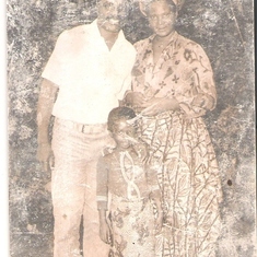 Ayi with his sister in law, Mrs. Kwomo Esther and bebe Tari....in 1985