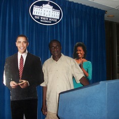 Ayi visiting the white house gift shop