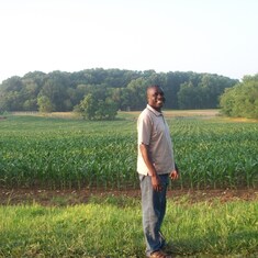 Ayi visiting some farms in Haggerstown Maryland