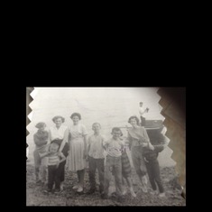 Dave with brothers and sisters, Fortune Harbour, NL. Early 1960s.
