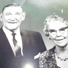 Picture of Sam and Mary Gauthier at I believe their 50th wedding anniversary.