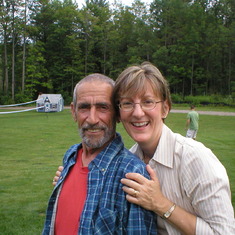 David and Bette, 2007, at Bette's 50th Birthday party at Barb and Rick's House, Pittsfield, MA