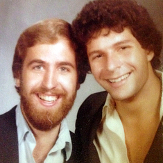 Dave and I were close friends as undergrads at UVa and beyond. This is our yearbook picture.