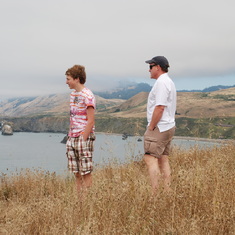 Doug and Dave at Jenner Headlands, Russian River