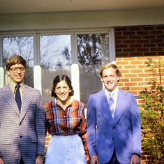 John, Susan, Dave  childhood Green Road house, Shaker Hts. 1978?