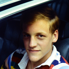 David driving, fall 1977