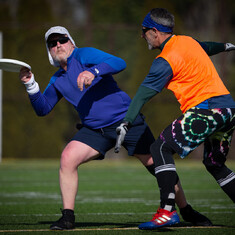 Dave Kruse, going long. February 18, 2020 during HP Ultimate lunch game