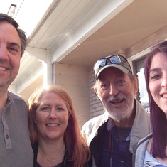 Michael, Lara, Papa & Rachel (this is the last photo taken of him) 16 Mile House - May 2015