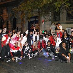 David joins Thrill the World NYC Halloween Dance Parade October 2013