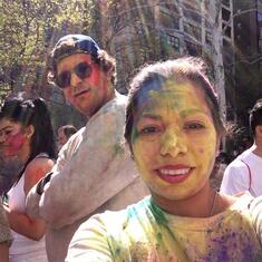 Our first Holi Hai event.