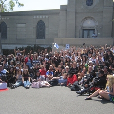 June 25th 2014 - Group Photo in front of Holly Terrace, Forest Lawn. David is on the right