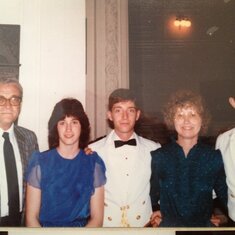 1985 - Bob's graduation from the Naval Academy. He was so proud of both of his sons for going there!  (I took the public school path...)