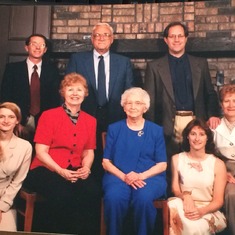 1998 - Grandma's 90th bday.  Tom says that Grandma looks like she should be on the Supreme Court. :-).