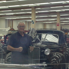 Jan 2002 NZ - Southward Car Museum in Paraparaumu. Dad loved this visit - we raced down the coast to get there before it closed!