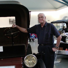 June 2002 dad - Frick car museum, Pittsburgh
