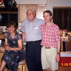 May 2000 Tom and Mina's Wedding w Dad, Mina's sister Maryam, mom's sister Barbara
