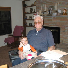 2004- Holding grandson Max in NM