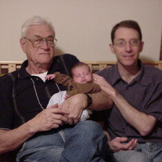 Feb 2003- With son Tom and grandson Max