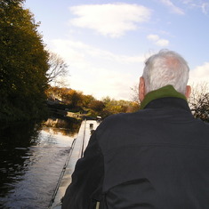 Oct 2004 Scotland England  - Ann-Marie and Bob rented a canal boat ! What fun!