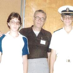 Fall 1981 Bob plebe year at Naval Academy