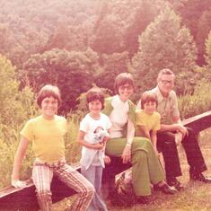 1975 road trip to Kentucky to visit friends. Love those pants Bob.  And i remember that T-shirt - Two all beef patties special sauce lettuce cheese pickles onions on a sesame seed bun. :-)
