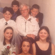 grandchildren - Rita, Monica, Laura, Ken, Sarah, and Lewis