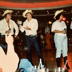 Royal Caribbean Cruise 1990, beer chugging contest - Dave won! 
