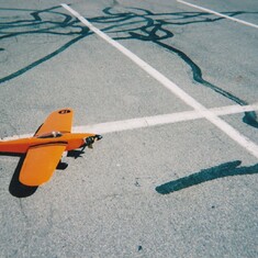 This was David's hobby to fly RC gas powered airplanes!