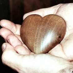 The heart Dave made for Ruth when they were dating.