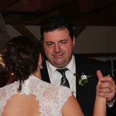 Father and Daughter dance. April's wedding. I think Dave might need a kleenex.