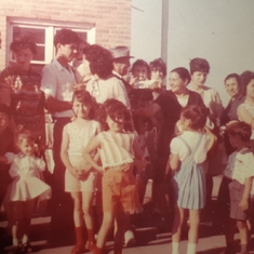 Mifsud Family 1963. Nannu and Nunna in middle. Nannu holding me.