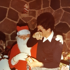 I think Dave was on the naughty list that year. Uncle Len is Santa.