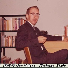 Dad in 1962 at MSU