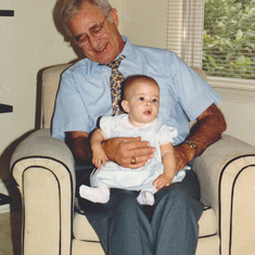 Granddaddy with Baby Emily