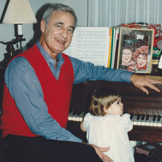 GrandDaddy and Baby Lauren.  Debussy!!
