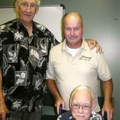 DAVID AND HIS DAD HARRY W/ PASTER CLARENCE