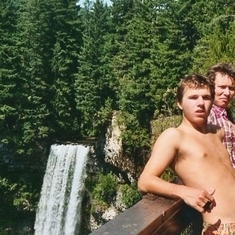 Dave & Kyle at Brandywine Falls, BC
