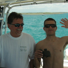 Dan & Dave on the North Channel of the St. Clair River '10