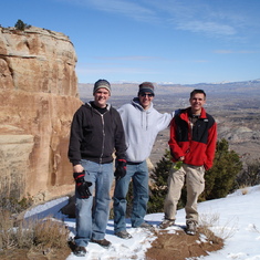 Al, Dave, myself, Zane (Photo) - National Monument Expedition - 2009