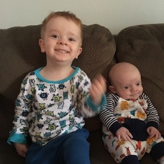 Heres your grandsons jaxon and jayce