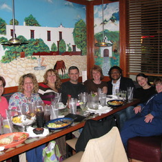 OSU EP Family 2009. Michelle's Birthday celebration. David with Nurses, Nurse Practitioners and Pharmacist from our team.