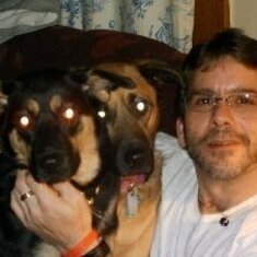 Dave and our fur babies Arcee & Jazz