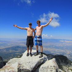 Keir and David, Lone Peak - July 2012